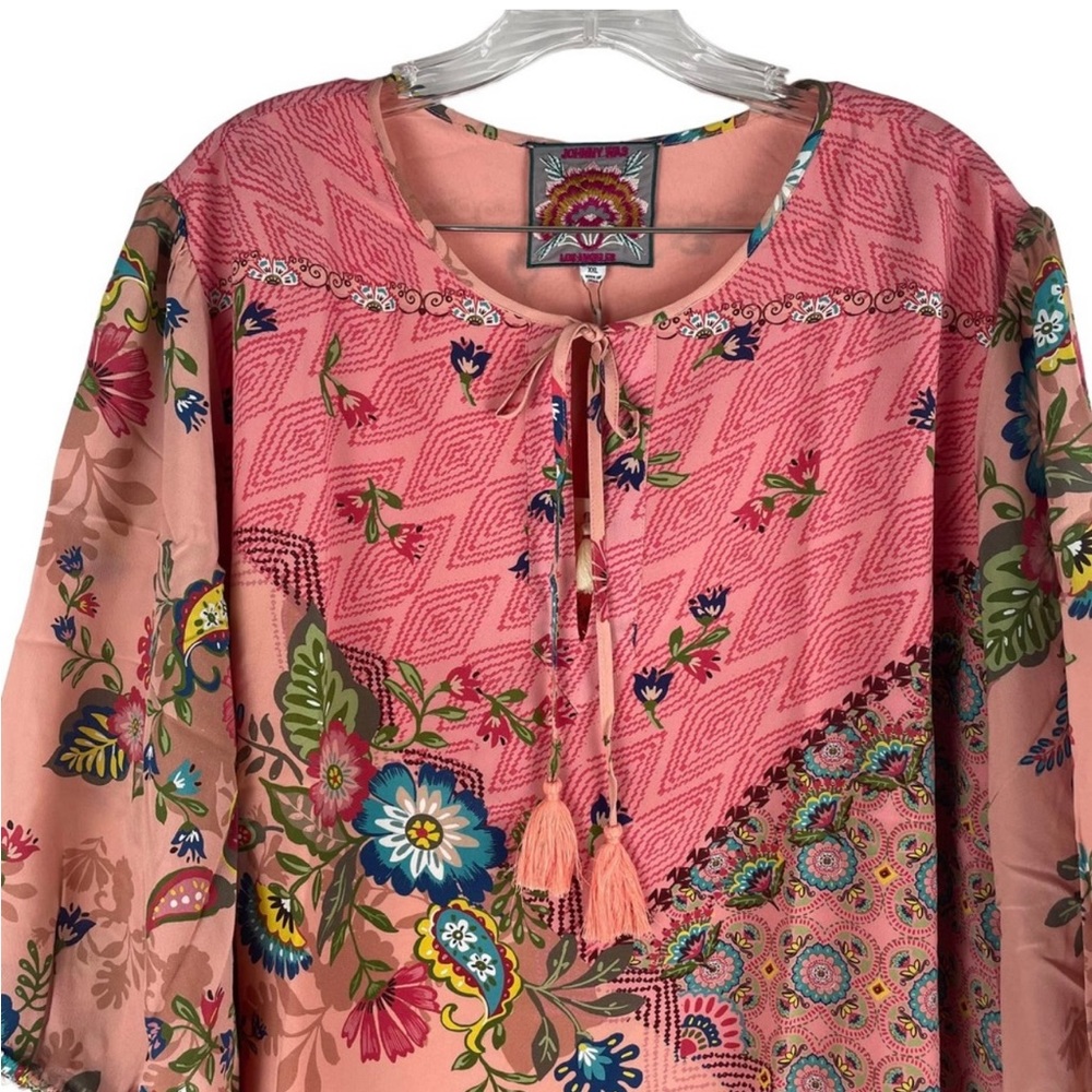 Johnny Was 100% silk women’s dress size XL - Picture 6 of 8